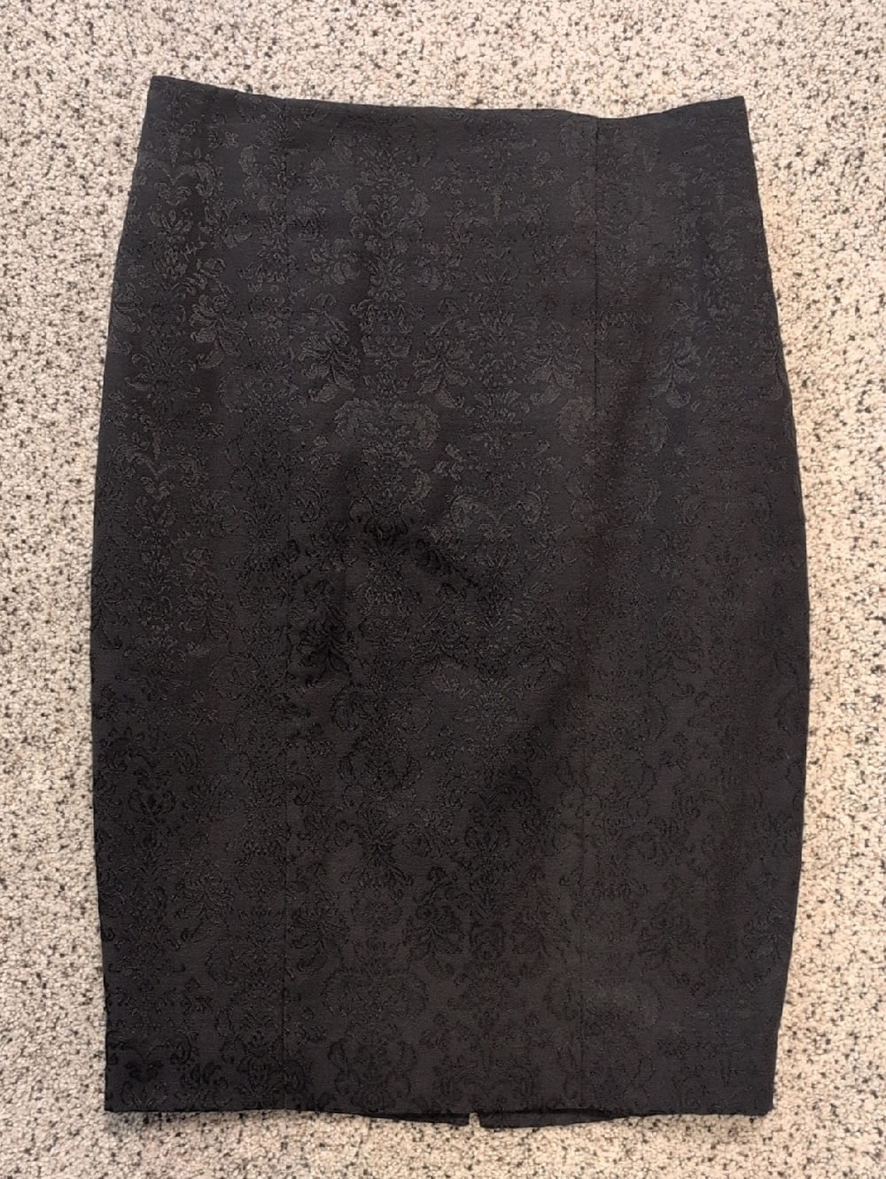 Mossimo Black Jacquard Pencil Skirt